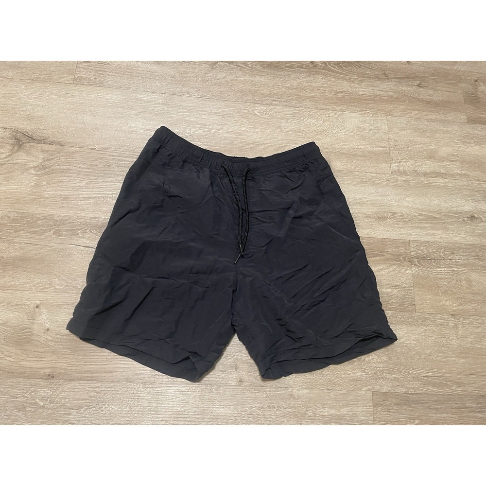 H&M Shorts Mens Sz S Black Drawstring Relaxed Fit Elastic Waist Summer Casual